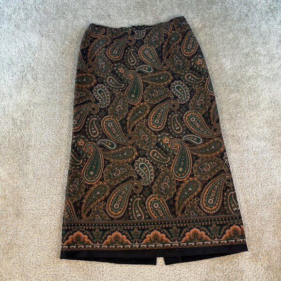 Elementz Dresses & Skirts - Elementz Vintage Maxi Flare Panel Skirt 90's Women's Size Large Dark Floral F522